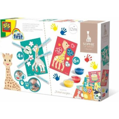 Set de colorat si pictat - girafa sophie sa14497