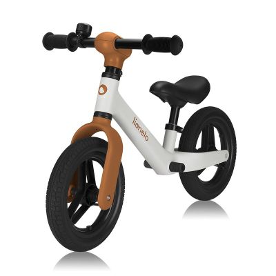 Bicicleta fara pedale, Lionelo, Toni, Cu ghidon si sa reglabile, Ultra usoara, 2.8 Kg, 18 luni+, Sustine 30 kg, Conform cu standardul EN71-1/2/3, Certificata TUV SUD, Bej BYNLO-TONI_BEIGE_SAND