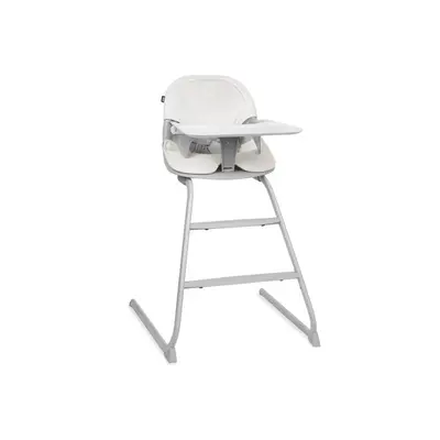 Scaun de masa, Lionelo, Dalia, 2 in 1, Transformabil, Cu 2 suporturi pentru picioare, Cu tavita detasabila, Sustine 60 kg, 6 luni+, Conform cu EN14988, Gri Stone BYNLO-DALIA_GREY_STONE