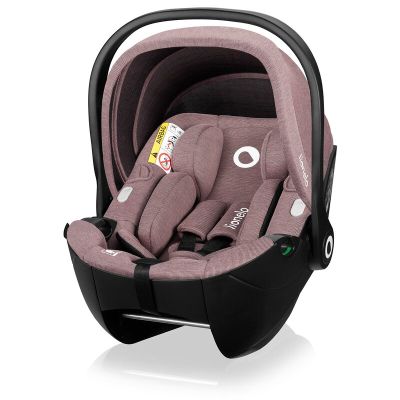 Scoica auto, Lionelo, Moxie, i-Size, 40-87 cm, Tetiera reglabila, intarita cu spuma de memorie, Carcasa ventilata, Din bambus, Protectie avansata, Conform cu R129, Mov BYNLO-MOXIE_I-SIZE_PINK_MAUVE