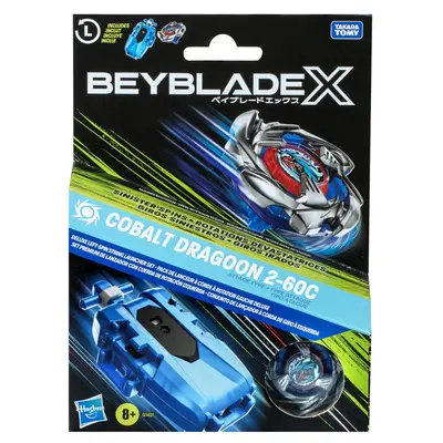 BEYBLADE X LET IT RIP SET LANSATOR SI ROATA COBALT DRAGOON 2-60C VIVG1491