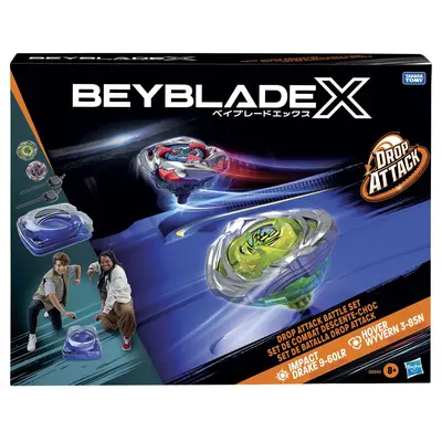 BEYBLADE X SET DE LUPTA DROP ATACK IMPACT DRAKE 9-60LR SI HOVER WYVERN 3-85N VIVG0842