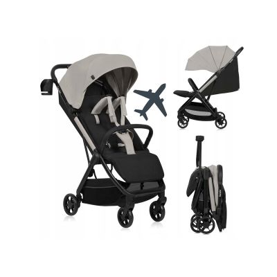 Carucior sport, Lionelo, Julie Air, Greutate redusa - 7.5 kg, Sustine 22 kg, 6 luni+, Capotina impermeabila, Protectie SPF 50+, Include suport sticla, Pliere compacta pentru calatorii, Conform cu EN1888-1 si EN1888-2, Bej BYNLO-JULIE_AIR_BEIGE_SAND