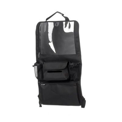 Organizator auto, Jane, Cu suport pentru tableta, Cu multiple buzunare, 2 x 38 x 64 cm, Black BYN8420421091548