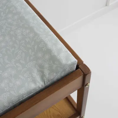 Saltea Din Spuma Pentru Masa De Infasat Din Lemn, Impermeabila Cu Margini De Protectie, 70x40 Cm Boho By Woodies Pjbcc_mat_imp-8854