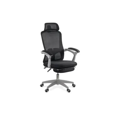 Scaun ergonomic cu tetiera OFF 430, mesh, suport picioare, polipropilena, 100 kg DRM10075
