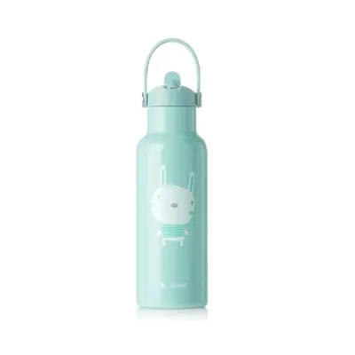 Sticla termos lichide, Jane, Din otel inoxidabil, Cu mentinere de temperatura de pana la 12 ore, 500 ml, Bpa Free, Conform cu EN 1186:2022EN 12546-1:2000UNE EN 14372:2005, Mint BYN8420421089798