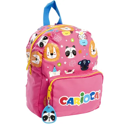 Rucsac Carioca Animal Pink, 28x23x11 cm