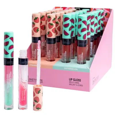 Set 24 luciu de buze cu aroma de capsuni si pepene verde 26029,  IDC Institute