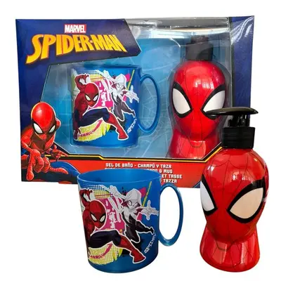 Set copii cu gel de dus/sampon si cana &ndash; Marvel Spider-Man, 2564