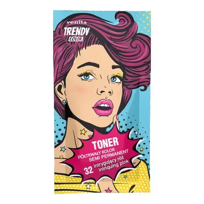Toner Colorant Trendy, Intriquing Pink 32, Plic 35 g (Roz Misterios)