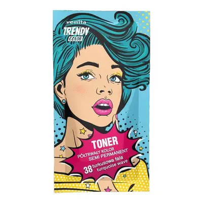 Toner Colorant Trendy, Turquoise Wave 38, Plic 35 g (Turcoaz Marin)