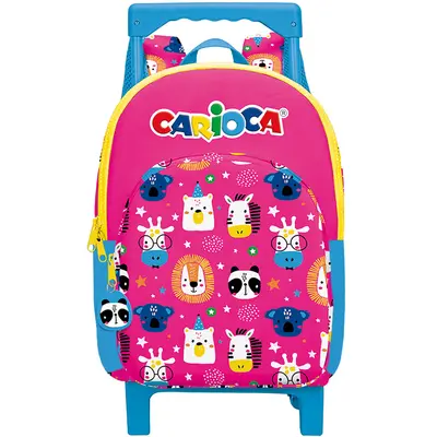 Troler Carioca Animal Pink, 40x28x17 cm