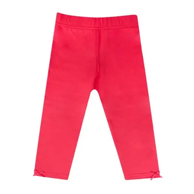 Pantaloni rosii tip colant pentru fetite le-14