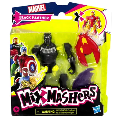 MARVEL AVENGERS MIX MASHERS FIGURINA BLACK PANTHER 12CM VIVF9265_F9268