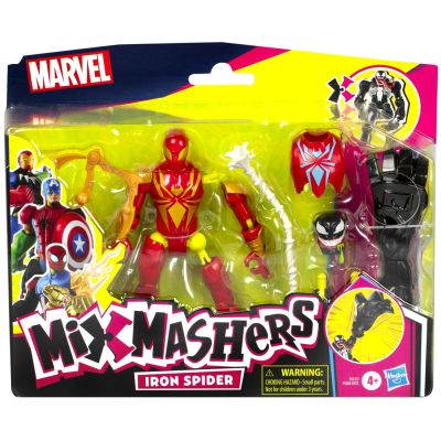 MARVEL AVENGERS MIX MASHERS FIGURINA IRON SPIDER CU ACCESORII 12CM VIVF9206_F9217