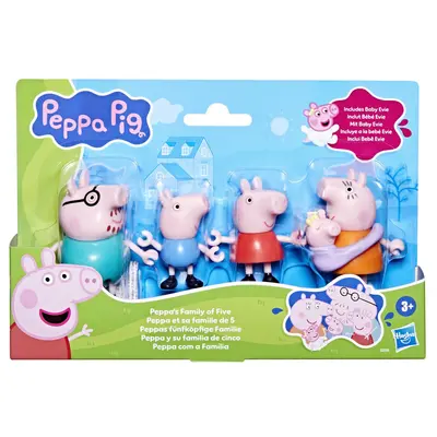 PEPPA PIG SET 5 FIGURINE FAMILIA PEPPA VIVG0506
