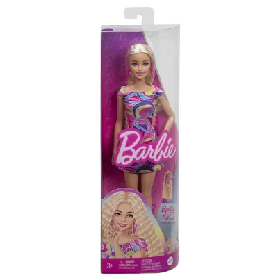 BARBIE FASHIONISTAS PAPUSA BARBIE BLONDA CU PAR ONDULAT VIVMTFBR37_HRH20