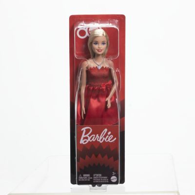 BARBIE PAPUSA BARBIE COLECTIE ANIVERSARA 80 DE ANI BLONDA CU ROCHIE ROSIE RUBIN VIVMTJGD25