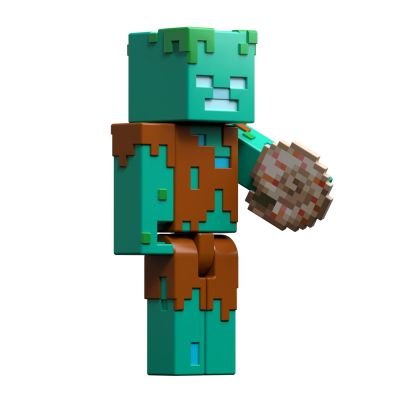 MINECRAFT CRAFT A BLOCK FIGURINA DROWNED 8CM VIVMTGTP08_JCN41