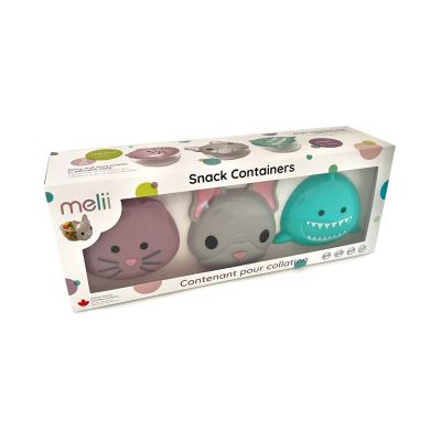 SET 3 RECIPIENTE HRANA BEBE, MELII, BULLDOG, RECHIN, PISICA CUTIE VIVML14855