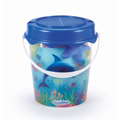 ECOIFFIER GALETUSA CU 12 ACCESORII PENTRU NISIP 21CM VIV7600000513