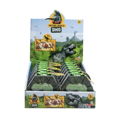 NATURE WORLD DINO SET 6 DINOZAURI IN CUTIE PIRAMIDA VIV104342648