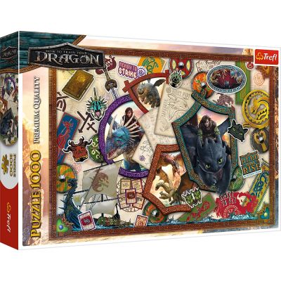 PUZZLE TREFL 1000 CUM SA ITI DRESEZI DRAGONUL EROII VIV10959