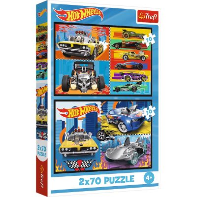 PUZZLE TREFL 2X70 HOT WHEELS MASINI VIV34442
