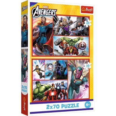 PUZZLE TREFL 2X70 MARVEL AVENGERS MISIUNEA SUPER EROILOR MARVEL AVENGERS VIV34439