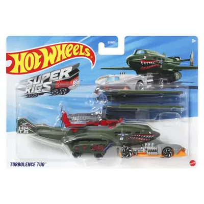 SET AVION SI MASINA HOT WHEELS SUPER RIGS TURBOLENCE TUG VIVMTBDW51_HVD95
