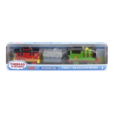 THOMAS LOCOMOTIVA MOTORIZATA PERCY BRAKE CAR BRUNO CU 2 VAGOANE VIVMTHFX97_HHN44