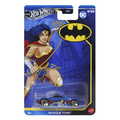 HOT WHEELS MASINA METALICA TEMATICA BATMAN MUSCLE TONE SCARA 1 LA 64 VIVMTHDG89_JBY14