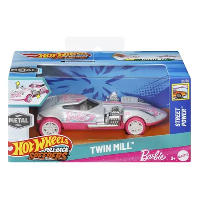 HOT WHEELS MASINUTA METALICA CU SISTEM PULL BACK BARBIE TWIN MILL STREET POWER SCARA 1:43 VIVMTHPR70_JCM06