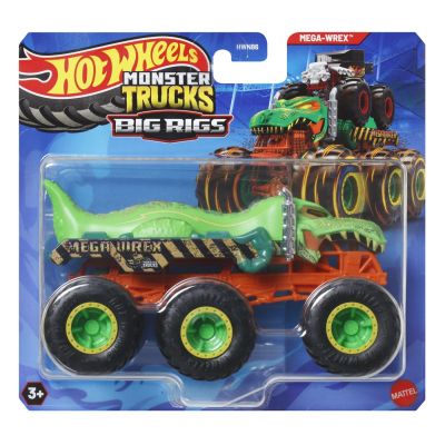 HOT WHEELS MONSTER TRUCK BIG RIGS MASINUTA METALICA CU 6 ROTI MEGA-WREX SCARA 1 LA 64 VIVMTHWN86_JCH44