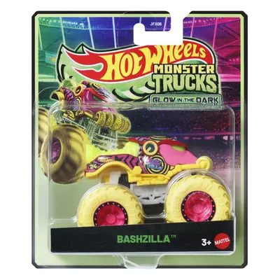 HOT WHEELS MONSTER TRUCK GLOW IN THE DARK MASINUTA BASHZILLA SCARA 1 LA 64 VIVMTJFX08_JFX23