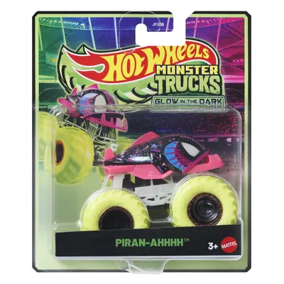 HOT WHEELS MONSTER TRUCK GLOW IN THE DARK MASINUTA PIRAN-AHHHH CU ROTI VERZI SCARA 1 LA 64 VIVMTJFX08_JFX13