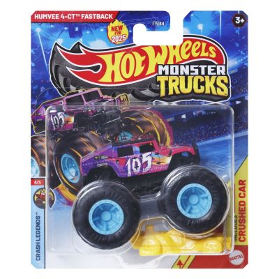 HOT WHEELS MONSTER TRUCK MASINUTA HUMVEE 4-CT FASTBACK SCARA 1:64 VIVMTFYJ44_JCD77