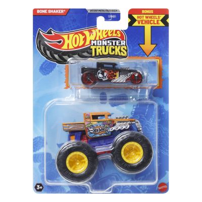 HOT WHEELS MONSTER TRUCK SI MASINUTA METALICA BONE SHAKER VIVMTGRH81_JCG41