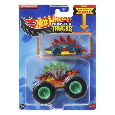 HOT WHEELS MONSTER TRUCK SI MASINUTA METALICA MOTOSAURUS VIVMTGRH81_JCG40