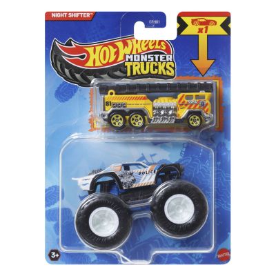 HOT WHEELS MONSTER TRUCK SI MASINUTA METALICA NIGHT SHIFTER VIVMTGRH81_JCG38