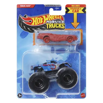 HOT WHEELS MONSTER TRUCK SI MASINUTA METALICA RACE ACE VIVMTGRH81_JCG42