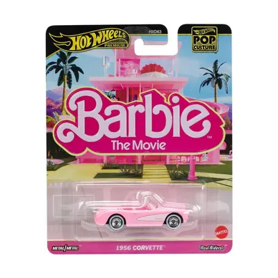 HOT WHEELS POP CULTURE BARBIE THE MOVIE MASINUTA METALICA 1956 CORVETTE SCARA 1:64 VIVMTHXD63_JBL79