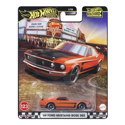 HOT WHEELS PREMIUM BOULEVARD MASINUTA METALICA FORD MUSTANG BOSS 302 69 SCARA 1:64 VIVMTGJT68_JBL20
