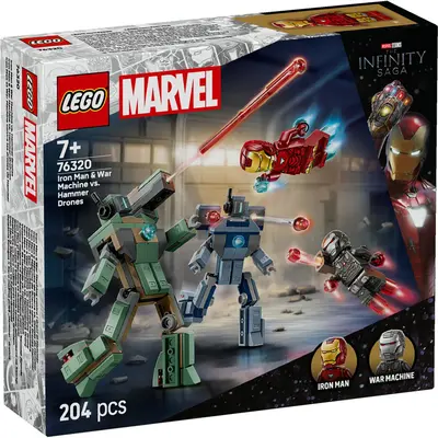 LEGO MARVEL IRON MAN SI WAR MACHINE VS DRONELE HAMMER 76320 VIVLEGO76320