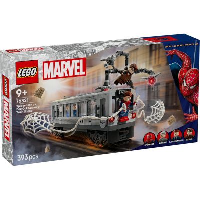 LEGO MARVEL LUPTA PE ACOPERISUL TRENULUI OMUL PAIANJEN SI DOC OCK 76321 VIVLEGO76321