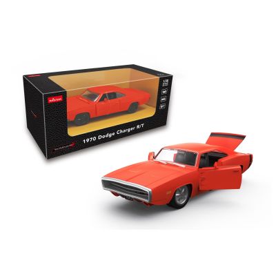 MASINUTA METALICA DODGE CHARGER R/T 1970 PORTOCALIU SCARA 1 LA 36 VIVRas64410
