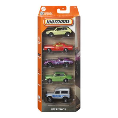MATCHBOX SET 5 MASINUTE METALICE MBX RETRO II SCARA 1:64 VIVMTC1817_JBX26