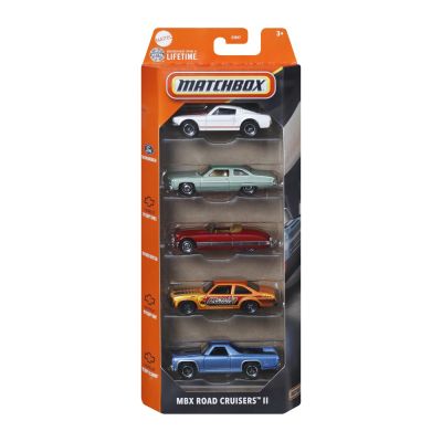 MATCHBOX SET 5 MASINUTE METALICE MBX ROAD CRUISERS II SCARA 1:64 VIVMTC1817_JBX35