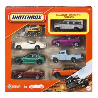 MATCHBOX SET 8 MASINUTE METALICE EXCLUSIV LAND ROVER 110 SCARA 1 LA 64 VIVMTHVR81_JCT83